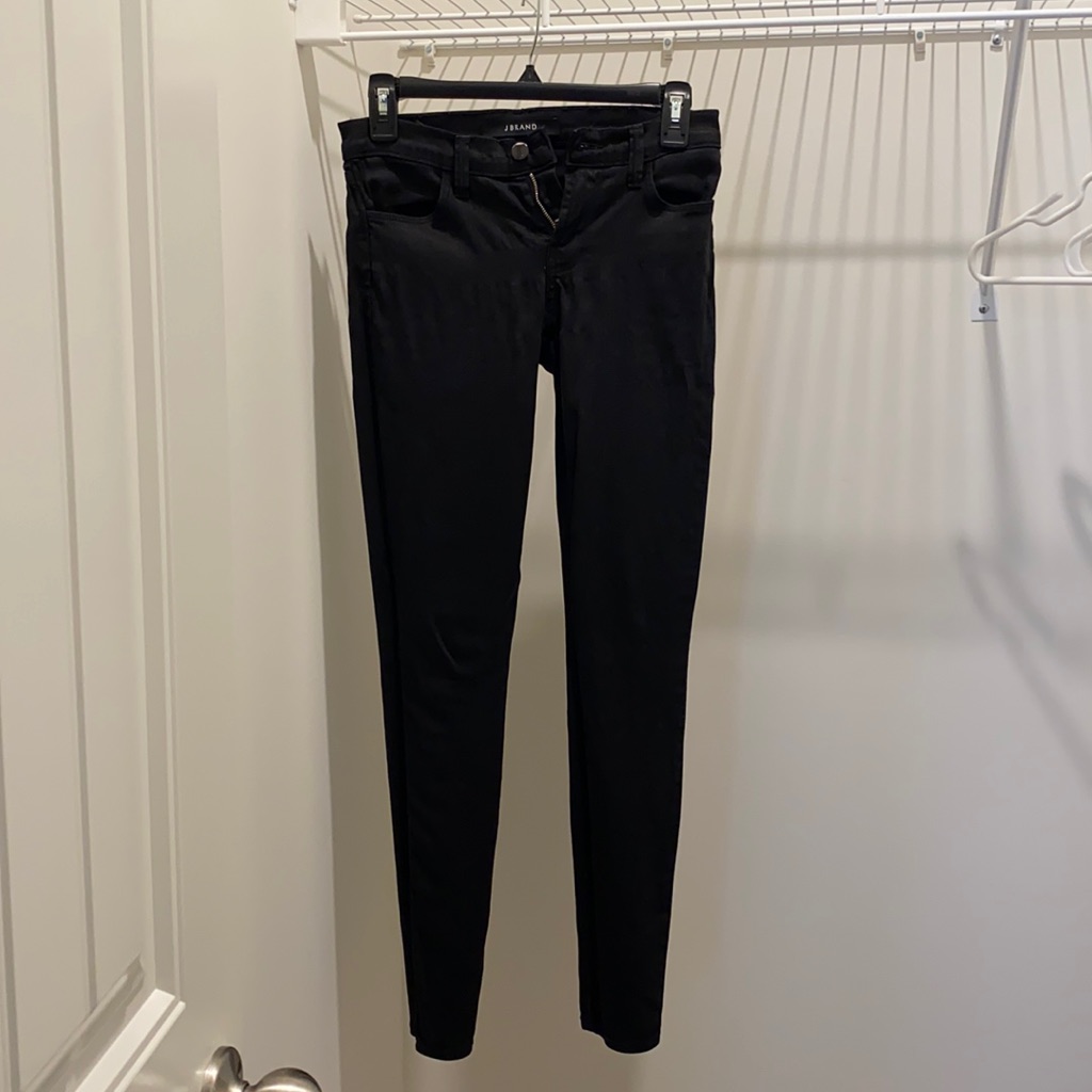 J Brand Super Skinny  Black Denim